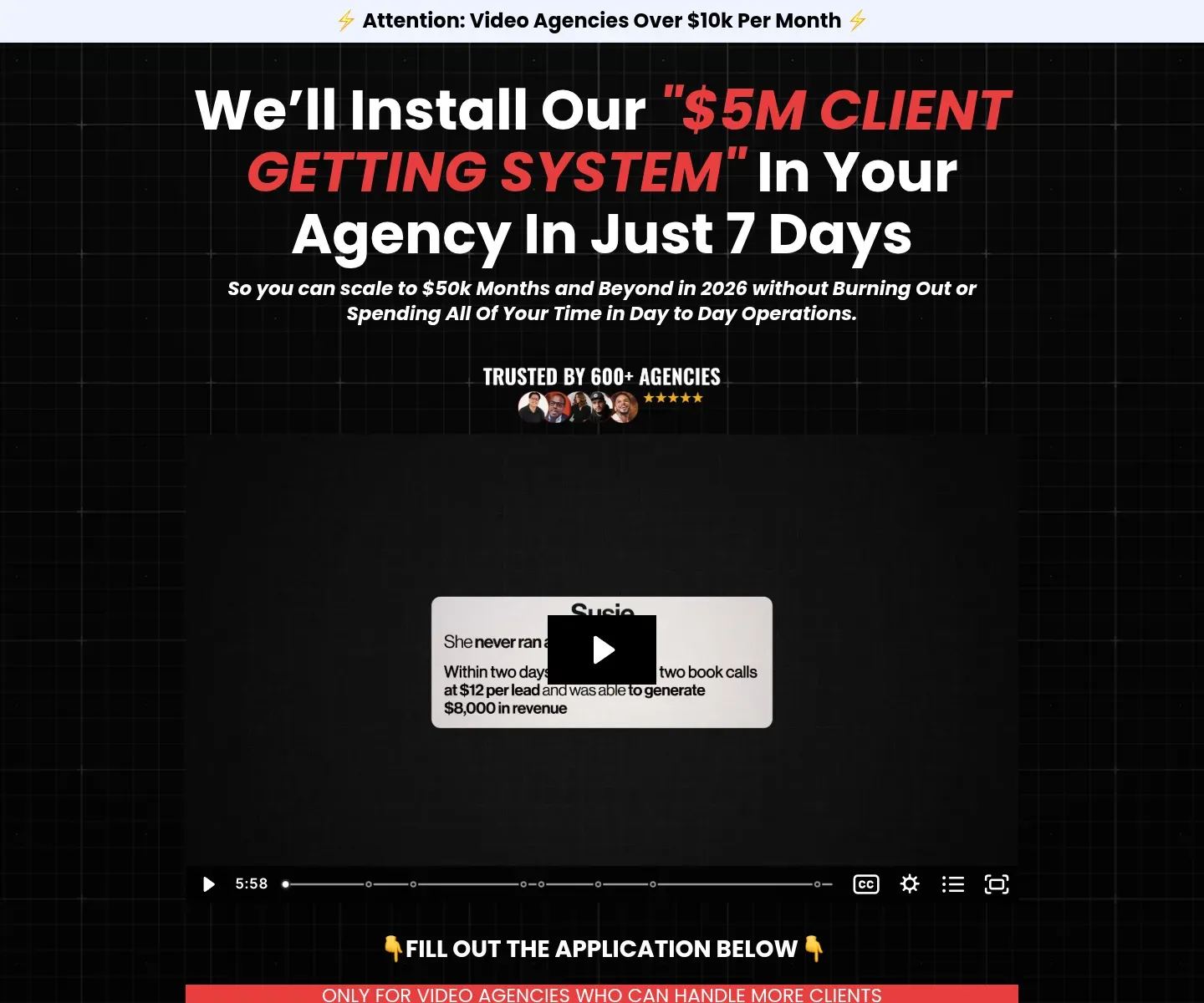 Install "$5M CLIENT GETTING SYSTEM" In Your Agency
