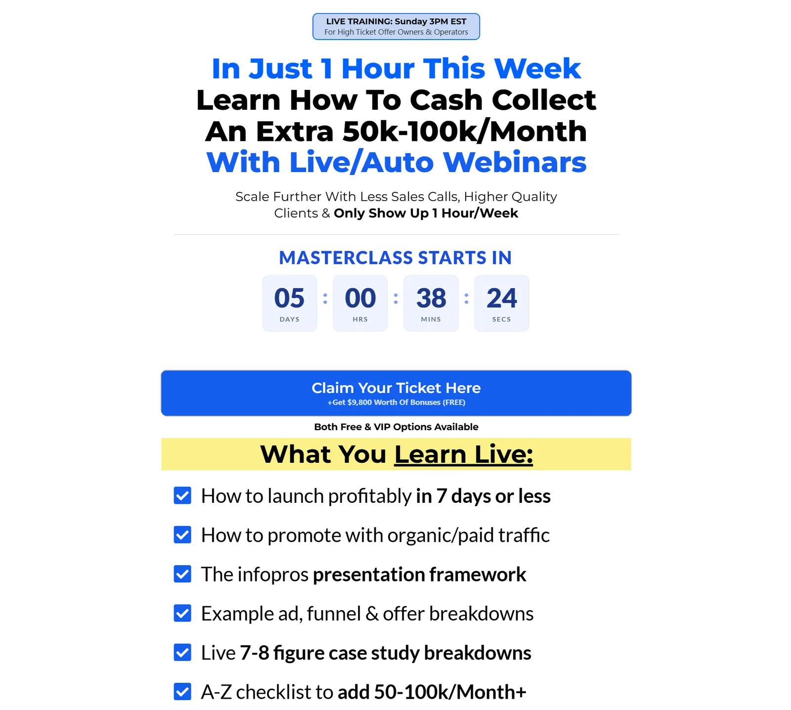 Extra 50k-100k/Month With Live/Auto Webinars