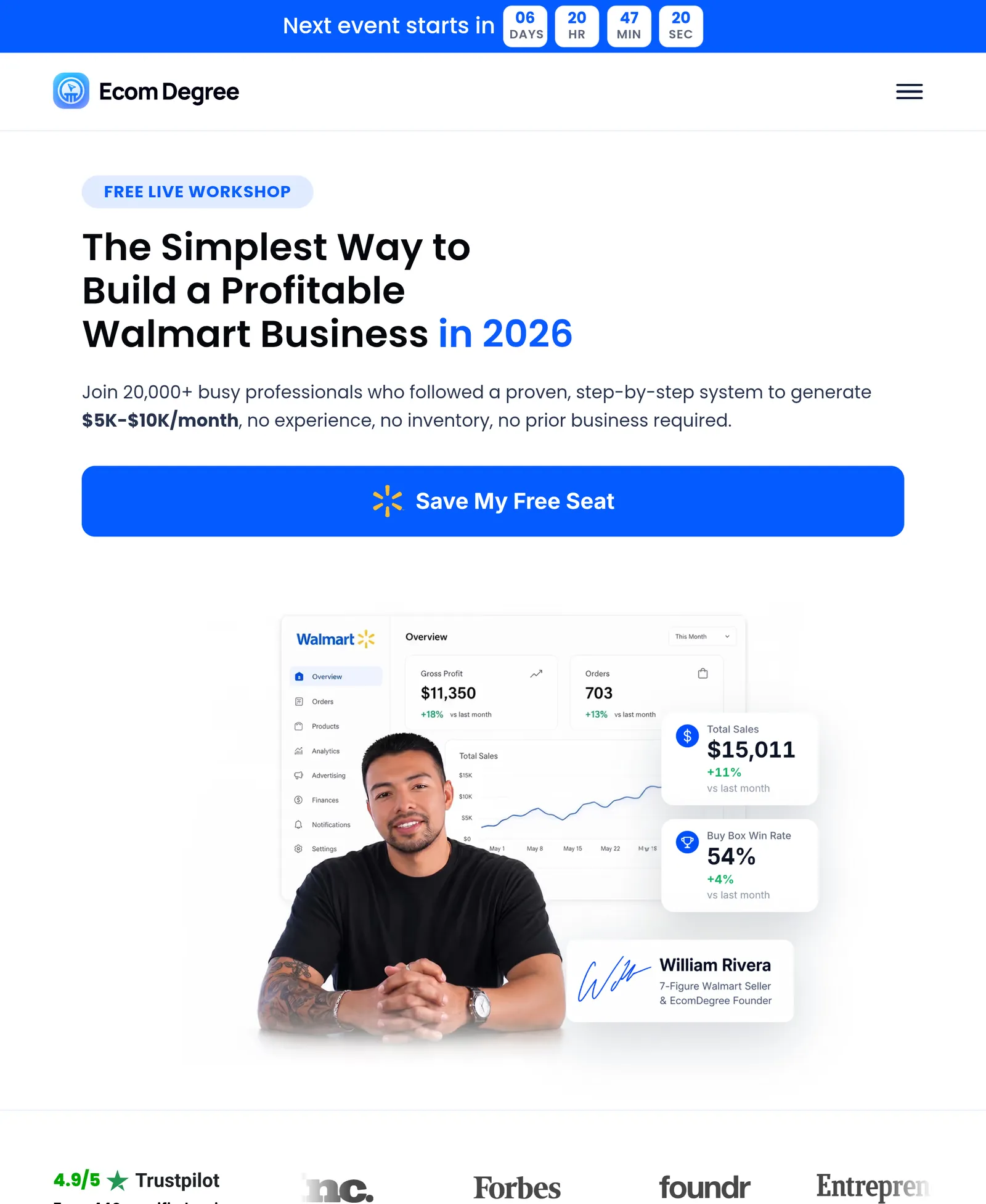 Ecom Free LIVE Workshop Reveals