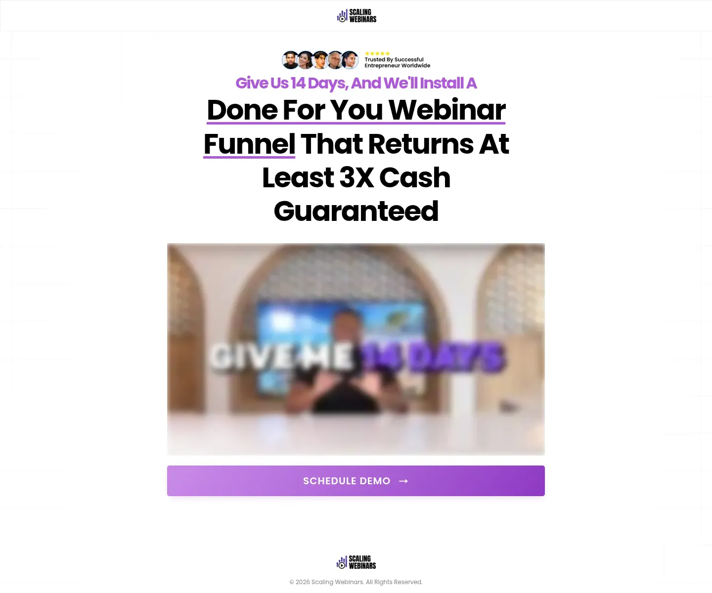 Done For You Webinar Funnel That Returns At Least 3X Cash Guaranteed