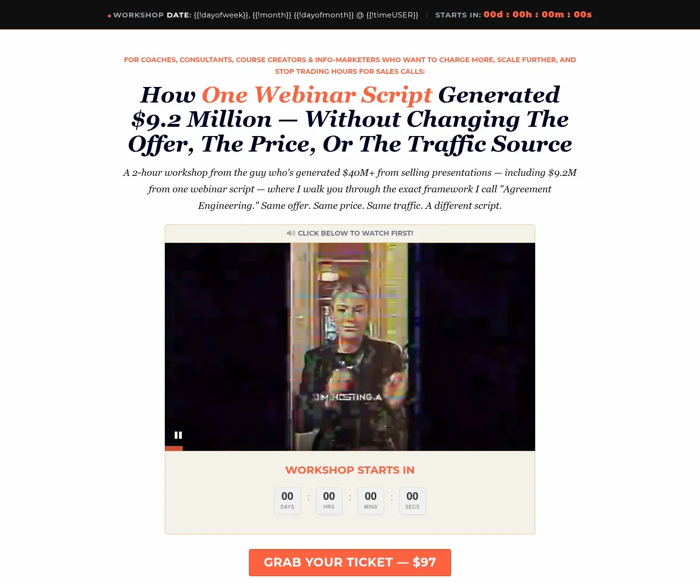 Webinar Script Generated $9.2 Million Without Changing The Offer