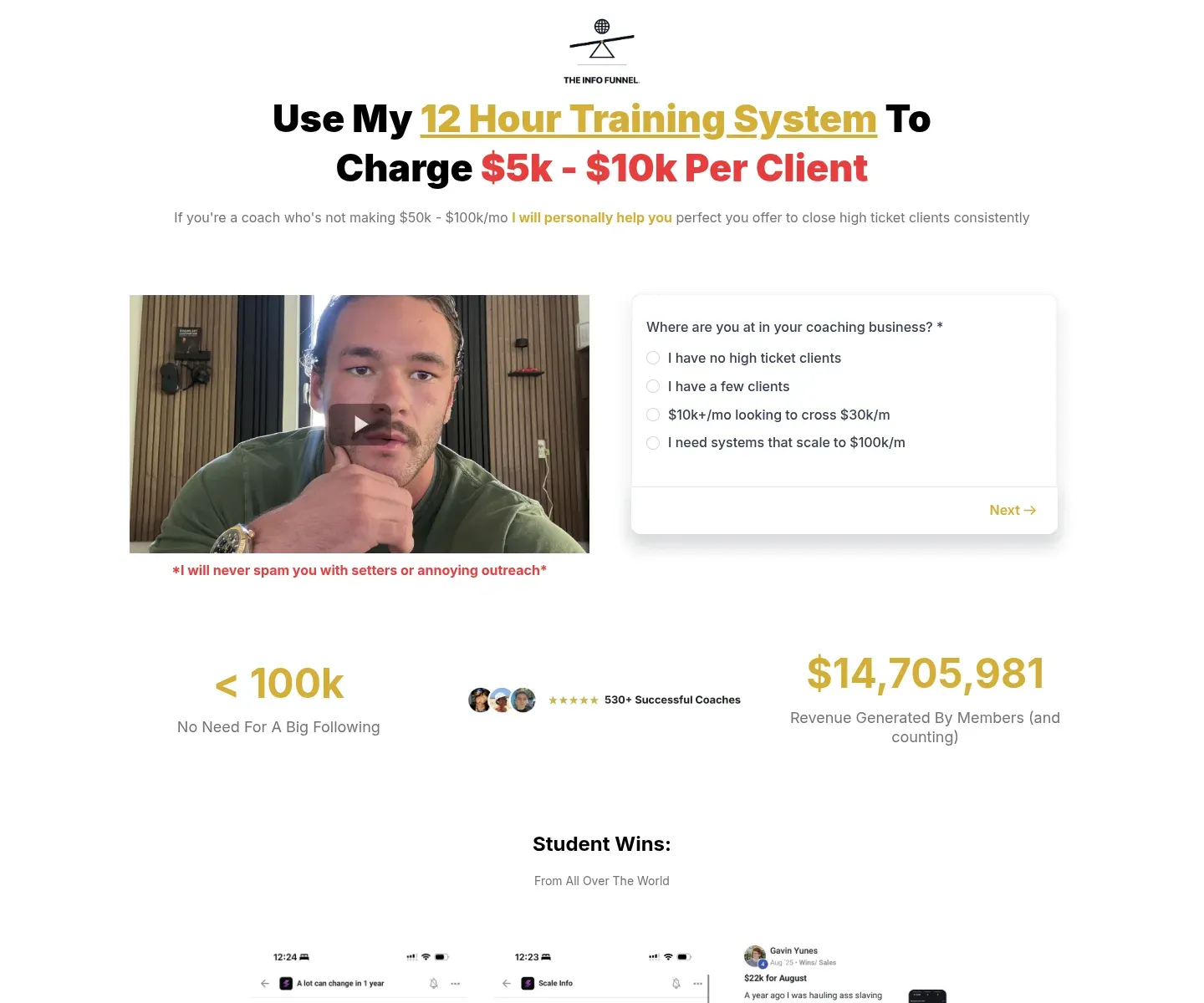 12 Hour Training System To Charge $5k - $10k Per Client